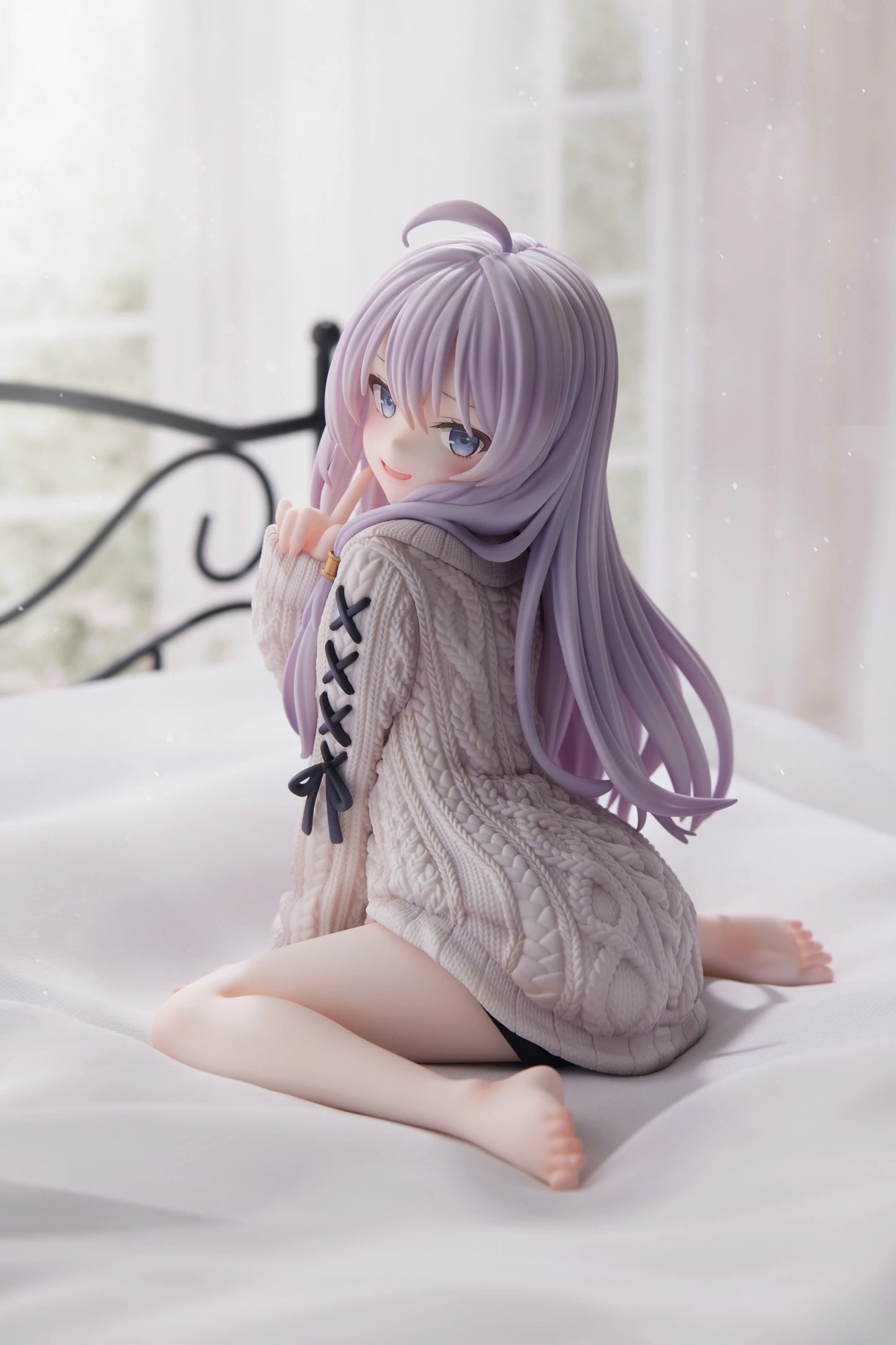 15cm The Journey of Elaina Anime Figure Knit Dress Witch Elaina Action Figure PVC Collection Model Doll Toys for Christmas Gifts Beauty World Shop