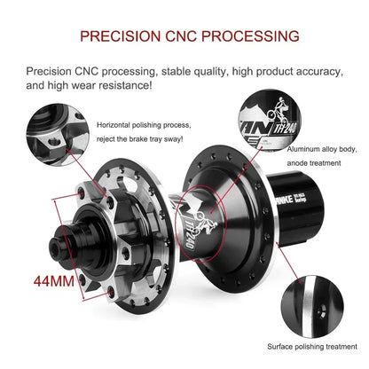 TANKE 120 Click Hub Bearing MTB Hub Front Rear 32 36 Holes Disc Brake Bicycle Hubs 7 8 9 10 11 12 Speed Quick Release 6 Pawl Hub Beauty World Shop