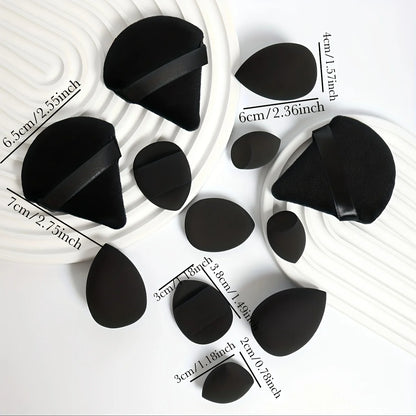 12-Piece All-Purpose Makeup Sponge Set, Made of 3 Loose Powder Puffs, 3 Mini Air Cushion Puffs, 3 Beauty Eggs and 3 Mini Beauty Beauty World Shop