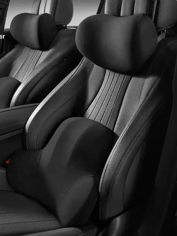 Car Memory Foam Neck Pillow Protection Lumbar Backrest Cushion Lumbar Cushion Car Headrest Cushion Beauty World Shop
