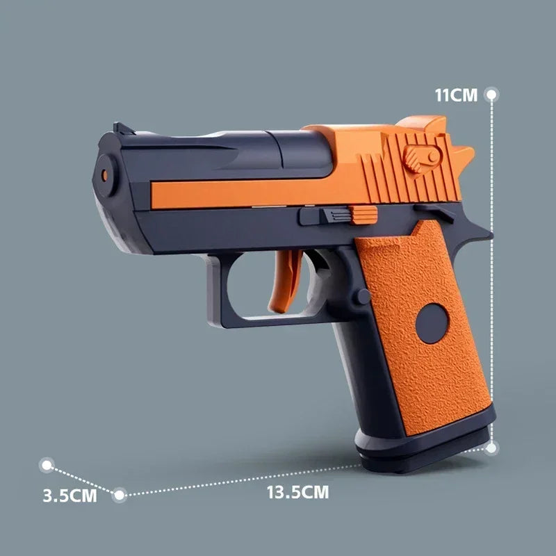Hot Mini Desert Eagle Mechanical Continuous Firing Water Gun Small Pistol Summer Outdoor Beach Poor Toy Shoot Water Gun for Kids Beauty World Shop