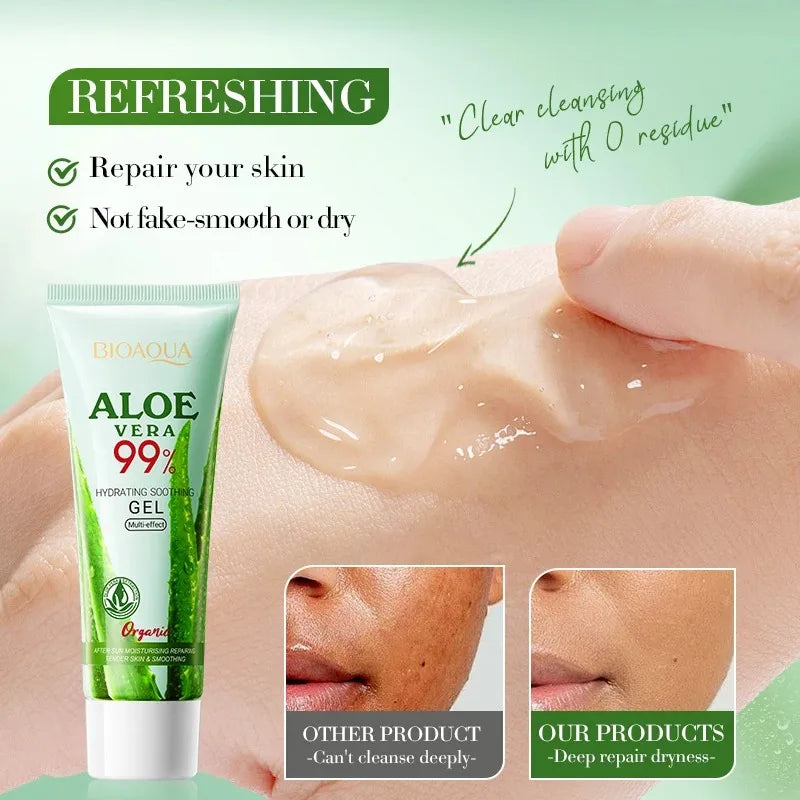Moisturizing Aloe Vera Gel Is Suitable for Face and Body, Hydrating and Moisturizing, Repairing Sunburn, Suitable for Sensitive Skin, and Acne Care Beauty World Shop
