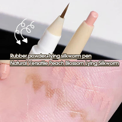 Double head lying Silkworm Pen matte Pearlescent Fine Flash Brightening Shadow Pen Outline pen under eyelid to pen Beauty Trend Shop