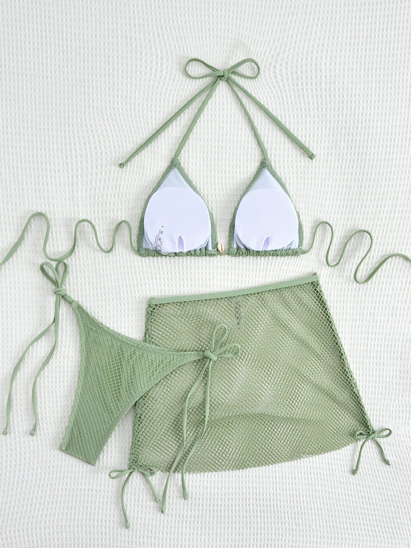 New Sexy Net Bikinis Female Swimsuits Women Three-Piece Swimwear Beach Swim Wear Bathing Suits Brazilian Bikini Set Pool Bather Beauty World Shop