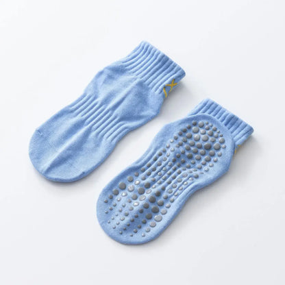 Simple Non-slip Breathable Yoga Socks Women Pilates Socks  Indoor Dance Fitness Gymnastics Professional Training Sports Socks Beauty World Shop