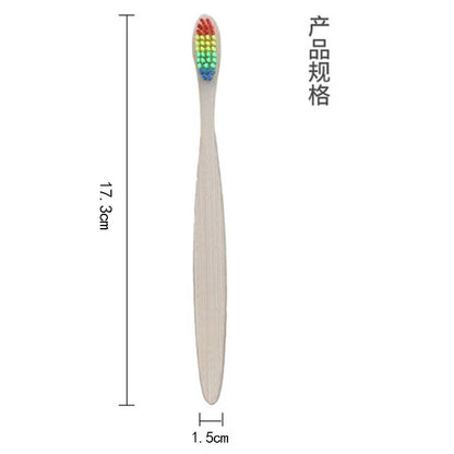 Bamboo Toothbrushes 8/12Pcs Eco Friendly Resuable Toothbrush Adult Wooden Soft Tooth Brush Cconvenient Beauty World Shop