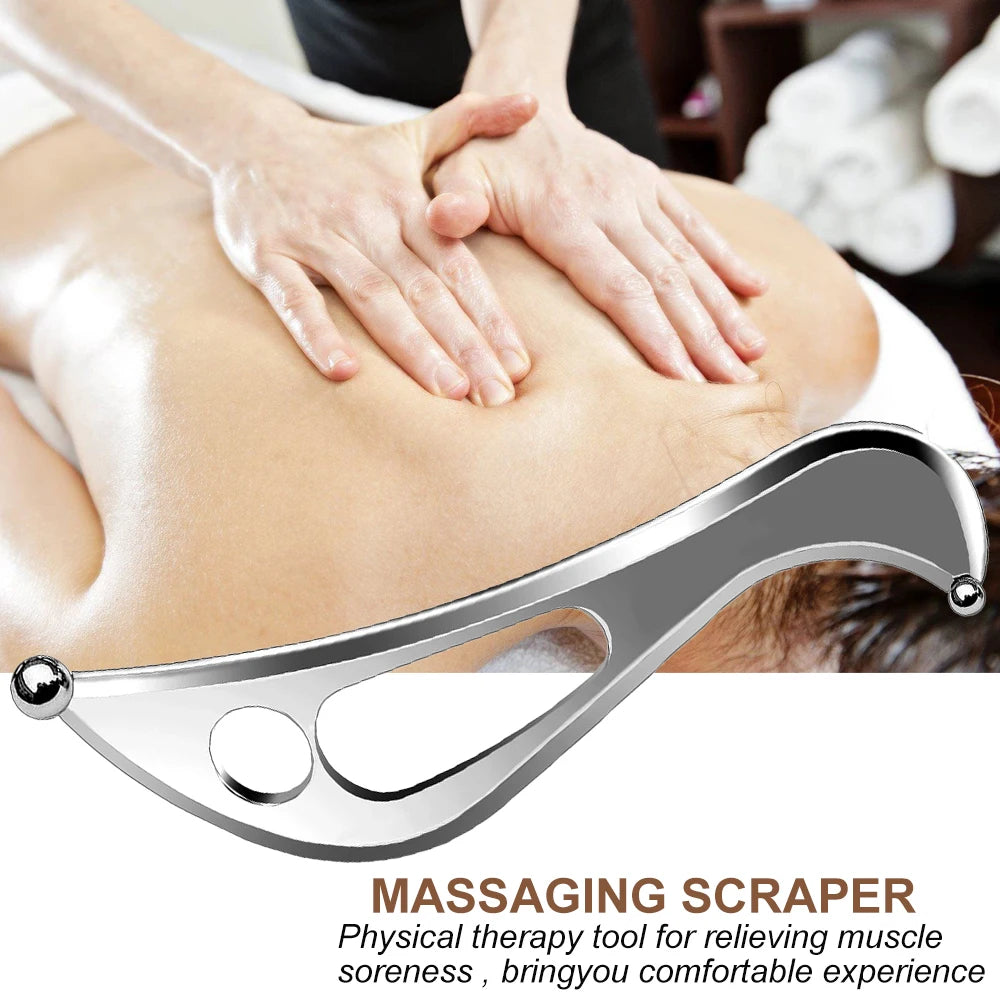 Stainless Steel Muscle Scraper Massage Tools Set,Gua Sha IASTM Tool for deep Tissue Scraping, myofascial Release Tool Beauty World Shop