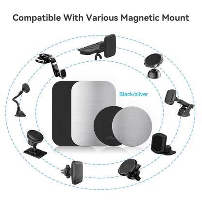 Metal Plate For Car Phone Holder Magnetic Universal Iron Sheet Disk Sticker Mount Mobile Phone Magnet Stand For IPhone Beauty World Shop