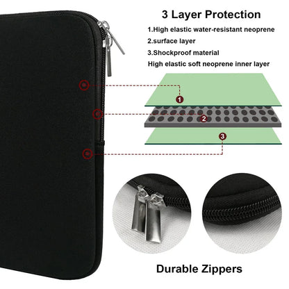 Laptop Sleeve Case PC Cover for Xiaomi Air HP Dell Laptop Bag Tablet Case For Macbook Air Pro Retina 11 12 13 14 15 15.6 inch Beauty World Shop