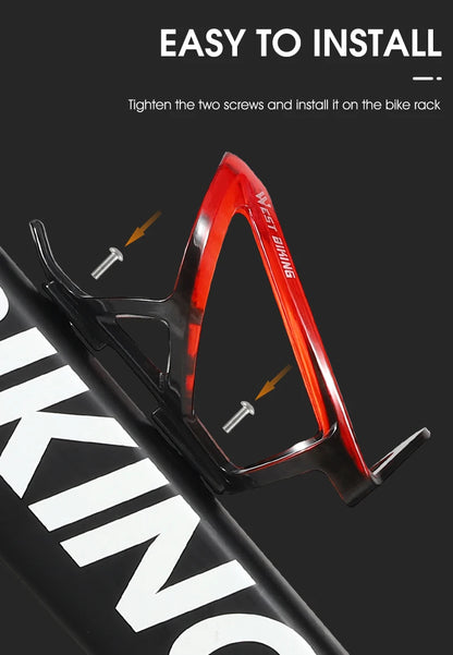 WEST BIKING Bicycle Water Bottle Cage Colorful Gradient Cycling Bottle Holder Ultralight MTB Road Bike Water Bottle Bracket Beauty World Shop