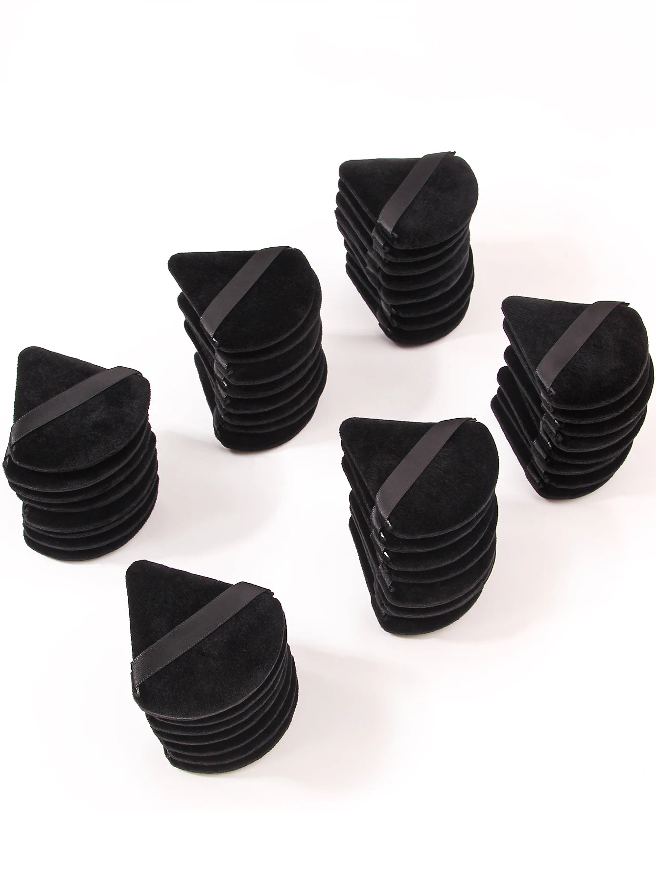 2Pcs/100Pcs  Triangle Powder Puff For Loose Powder Liquid Cosmetic Soft Plush Powder Puff Makeup Foundation Puff Makeup Tool Beauty World Shop