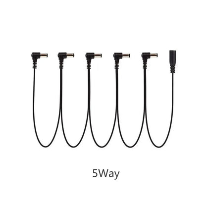 Daisy Chain Cable 1 to 2 3 5 6 8 10 Ways Guitar Effect Pedal Accessory 9V DC Adapter Plug Power Cord Beauty World Shop