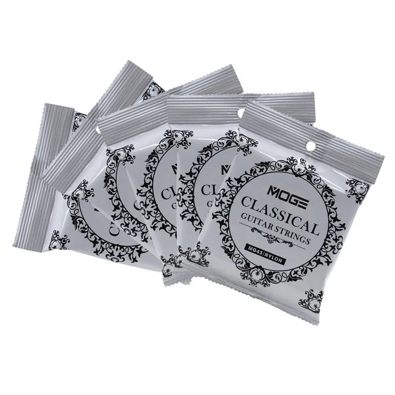 MOGE MG43 028-043 Classical Guitar Strings Nylon Silver Jacketed Wire Coating Musical Instrument Accessories Beauty World Shop