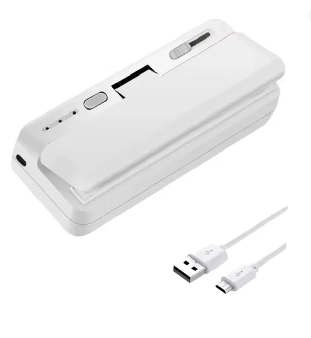 Mini Plastic Bag Sealer Heat Bag Sealing Machine Food Packaging Plastic Bags Sealer Clip Bag Handheld Rechargeable Heat Sealer Beauty World Shop