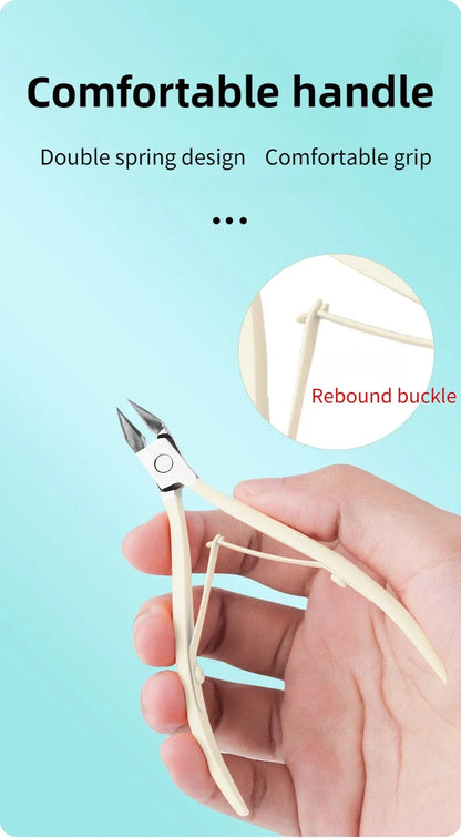‌Cuticle Scissors Stainless Steel Sharp Blade Durable Rust Free Nail Care Tool‌ Beauty Fashion