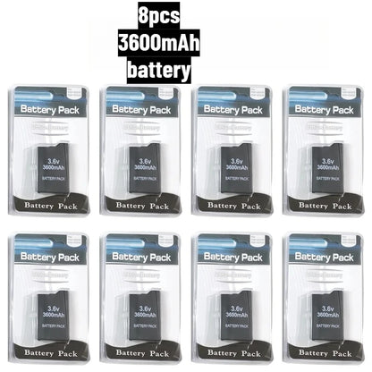 3600mAh for SONY PSP2000 Handheld Game Console Backup Battery Pack 2400mAh for SONY PS Lite PSP-2000 PSP-3000 PSP-3004 Batteries
