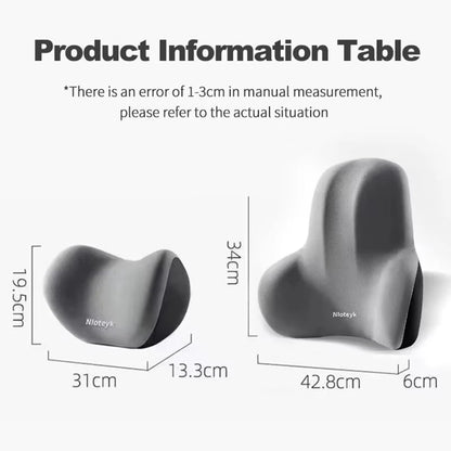 Car Neck Pillow Memory Foam Protective Lumbar Back Support Breathable Car Headrest Cushion Relieve Stress Car Seat Pillow Beauty World Shop