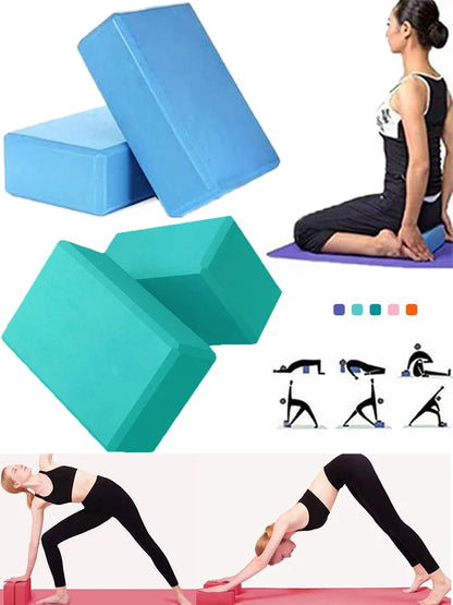 1pc High Density Yoga Foam Blocks Non-slip Solid Color Yoga Balance Fitness Dance Supplies For Yoga Pilates And Meditation Beauty World Shop
