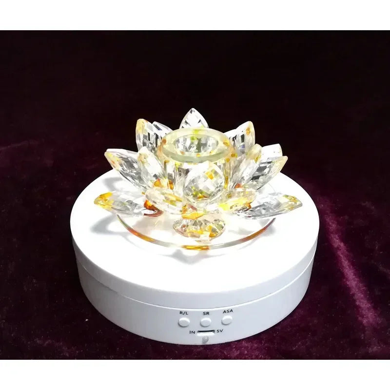 7.87 Inch 360 Degree Electric Rotating Stand with Remote Control for Jewelry Display,Photography and Video,3-position Adjustment Beauty World Shop