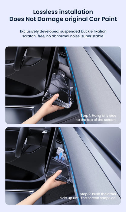 YZ For New Tesla Highland Model 3 Y Juniper Tray Magnetic Under Screen Fold Storage Box ETC Screen Storage Box Accessories Beauty World Shop