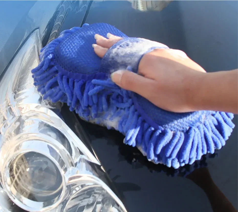 Car Washing Sponge Brush Soft Chenille Microfiber Washing Brush Car Body Cleaning Water Absorbtion Brushes Detailing Washer Beauty World Shop