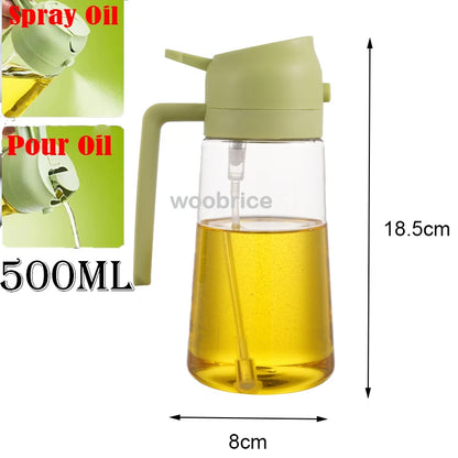 2in1 Kitchen Spray Oil Dispenser Oil Sprayer Polisher Or Only Brush Spray for Air Fryer Salad Grilling Roasting Cooking Kitchen Beauty World Shop