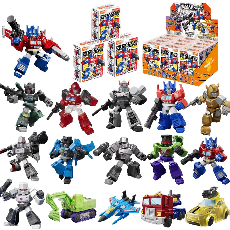 Blokees Transformation Optimus Shockwave Prime Megatron Starscream Bumblebee Anime Figure Robot Assembly Toys Blind Box Gifts Beauty World Shop