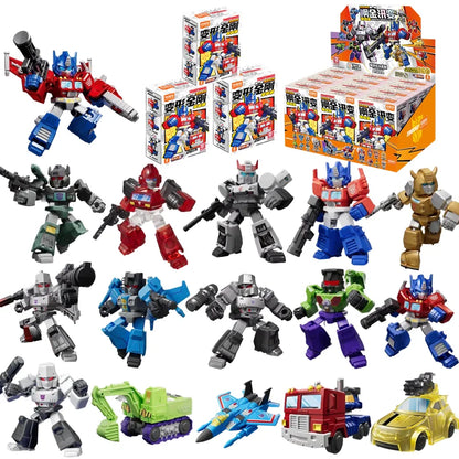 Blokees Transformation Optimus Shockwave Prime Megatron Starscream Bumblebee Anime Figure Robot Assembly Toys Blind Box Gifts Beauty World Shop
