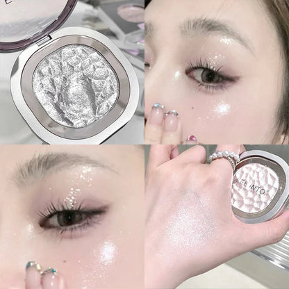 LEEINTO color-glowing high-gloss powder pearlescent powder brightens up the make-up eye shadow disc Beauty Trend Shop