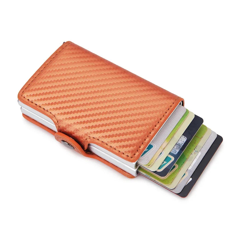 Anti Rfid Carbon Fiber Credit Card Holder Mens 14 Bank Cardholder Case Wallet Metal Minimalist Wallet Money Bag Male Purses Beauty World Shop