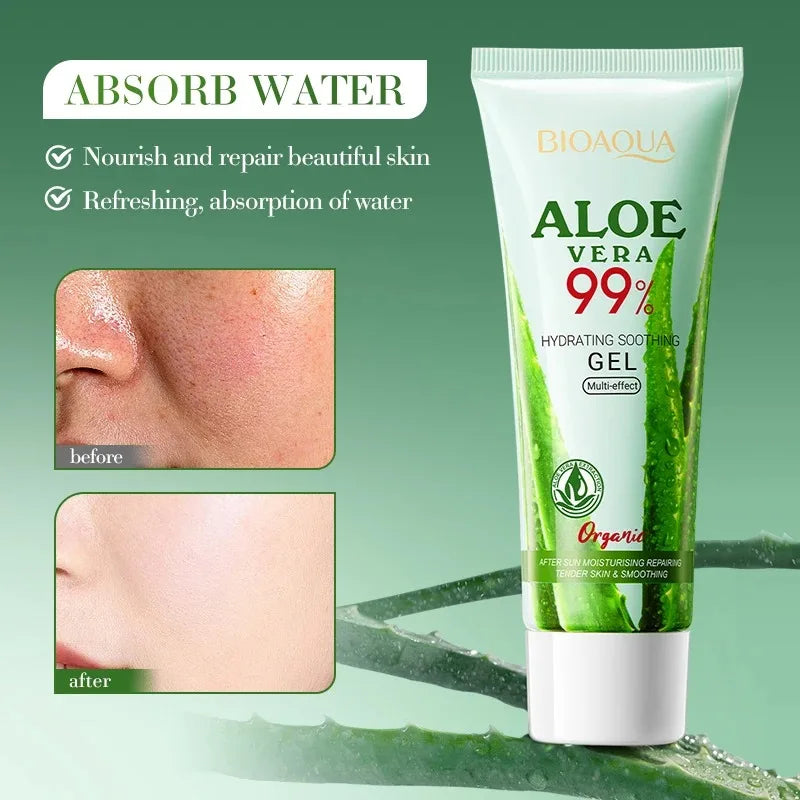 Moisturizing Aloe Vera Gel Is Suitable for Face and Body, Hydrating and Moisturizing, Repairing Sunburn, Suitable for Sensitive Skin, and Acne Care Beauty World Shop