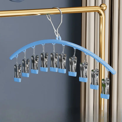 Rack de secagem à prova de vento com clipes – cabide de plástico para meias, jaquetas e lavanderia doméstica Beauty Trend Shop