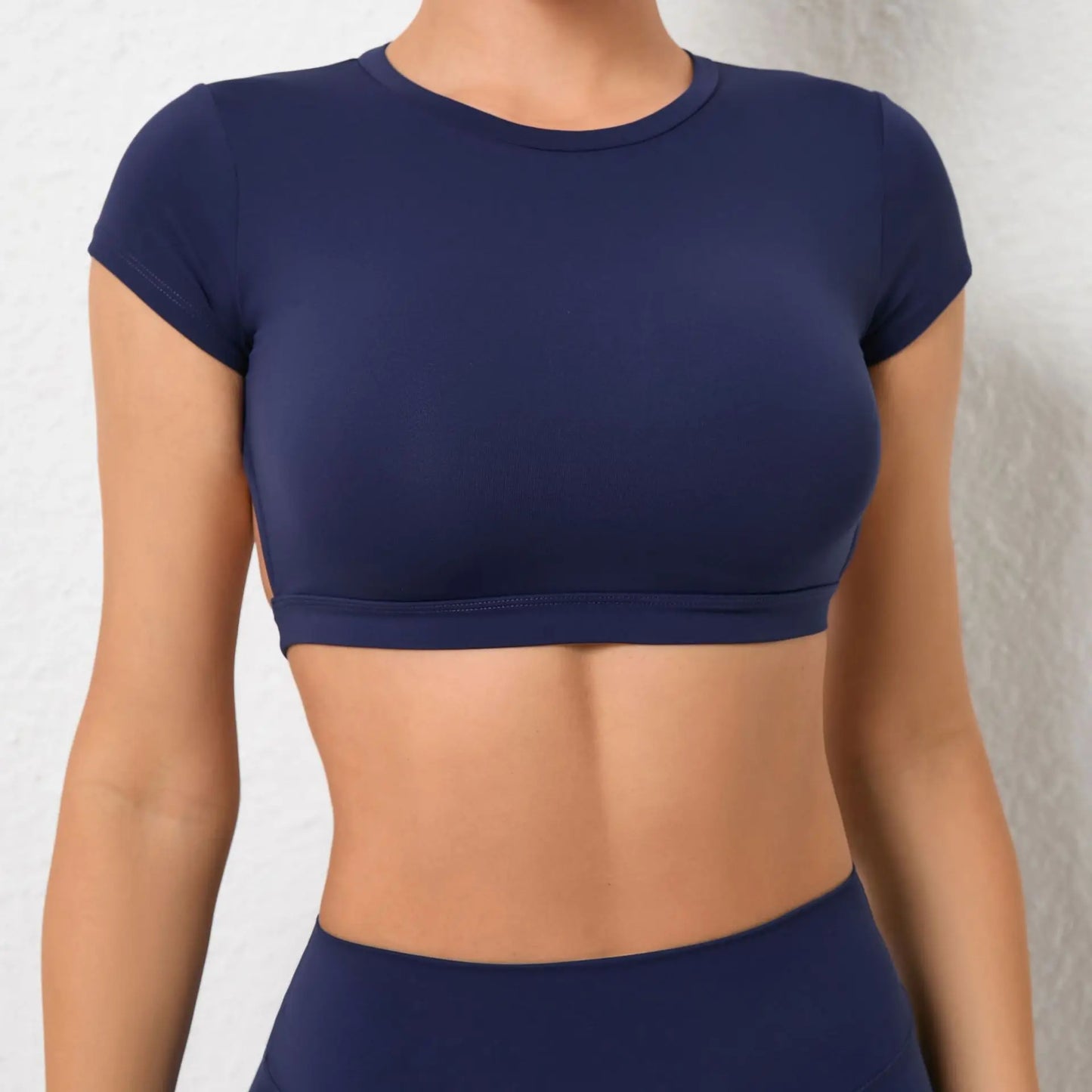 Hearuisavy Sports Shirts Breathable Workout Tops Fitness Sportswear Female Backless Yoga Clothing Sport Crop Tops Women Gym Top Beauty World Shop