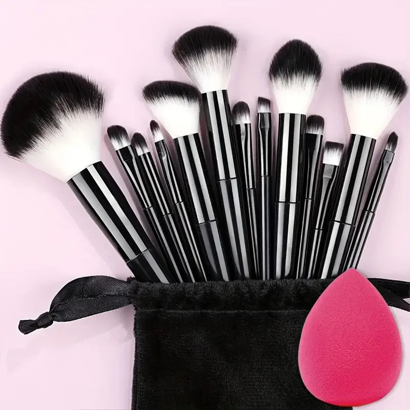 Professiona 13PCS Makeup Brushes Set Foundation Eyeshadow Blush Powder Blending Soft Fluffy Cosmetic Full Set Female Makeup Tool Beauty World Shop
