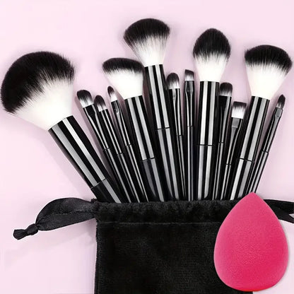 Professiona 13PCS Makeup Brushes Set Foundation Eyeshadow Blush Powder Blending Soft Fluffy Cosmetic Full Set Female Makeup Tool Beauty World Shop