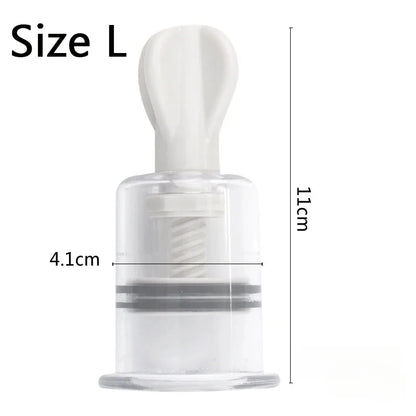 Vacuum Suction Cupping Cup Nipple Enhancer Massage Vacuum Cans Plastic Enlarger Suction Enlarger Body Breast Massager Cups Beauty World Shop