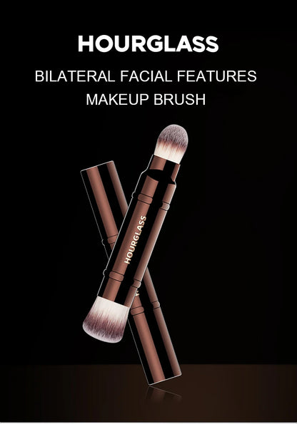 Hourglass Makeup Brush- No.15 Retractable Double-Ended Complexion Brush Soft Fiber Hair Fashion Design Single Face Brush Beauty World Shop