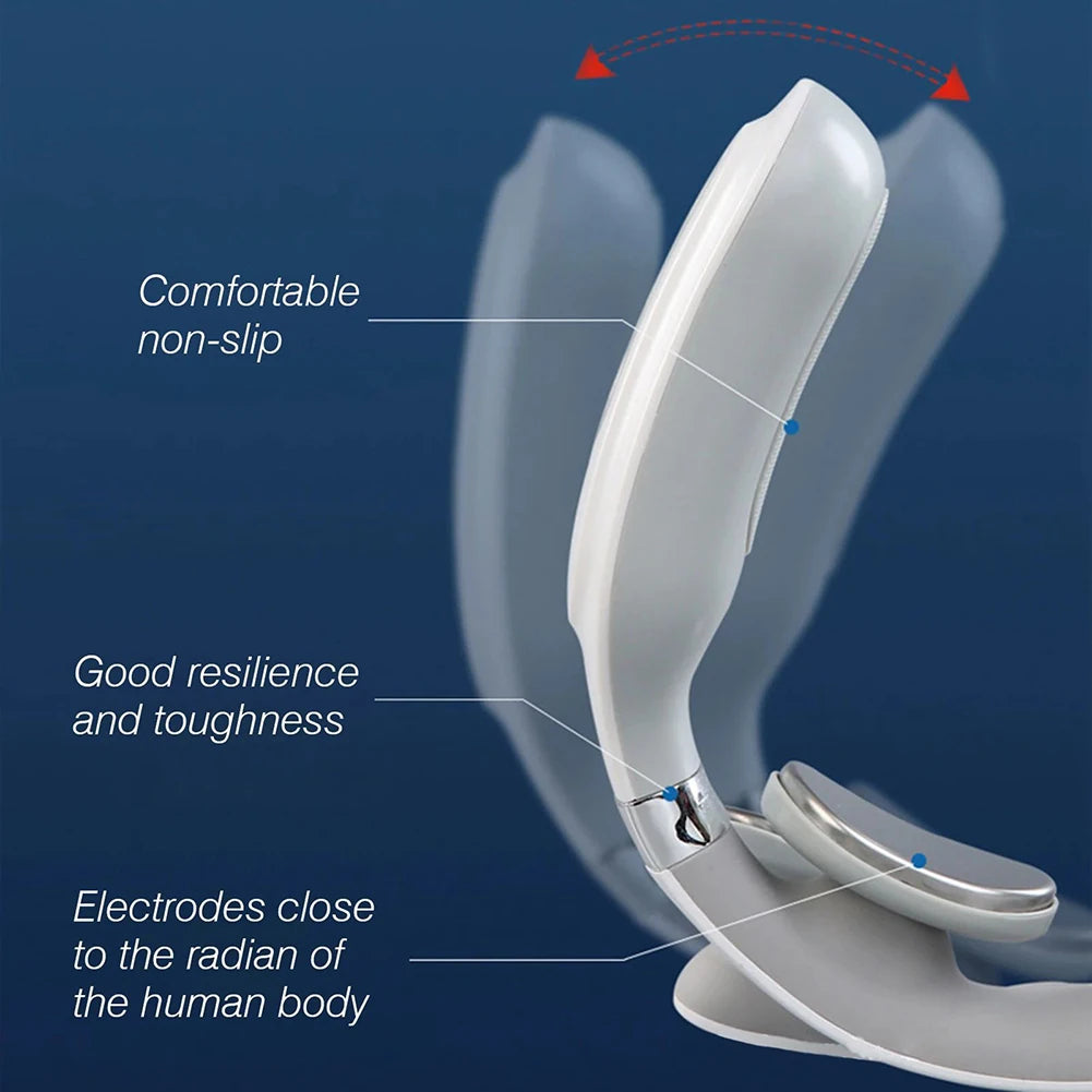 4-head Neck Massager USB Rechargeable Cervical Massager with Heat Electric Neck Massager Relaxation Gifts for Women Men Dad Mom Beauty World Shop