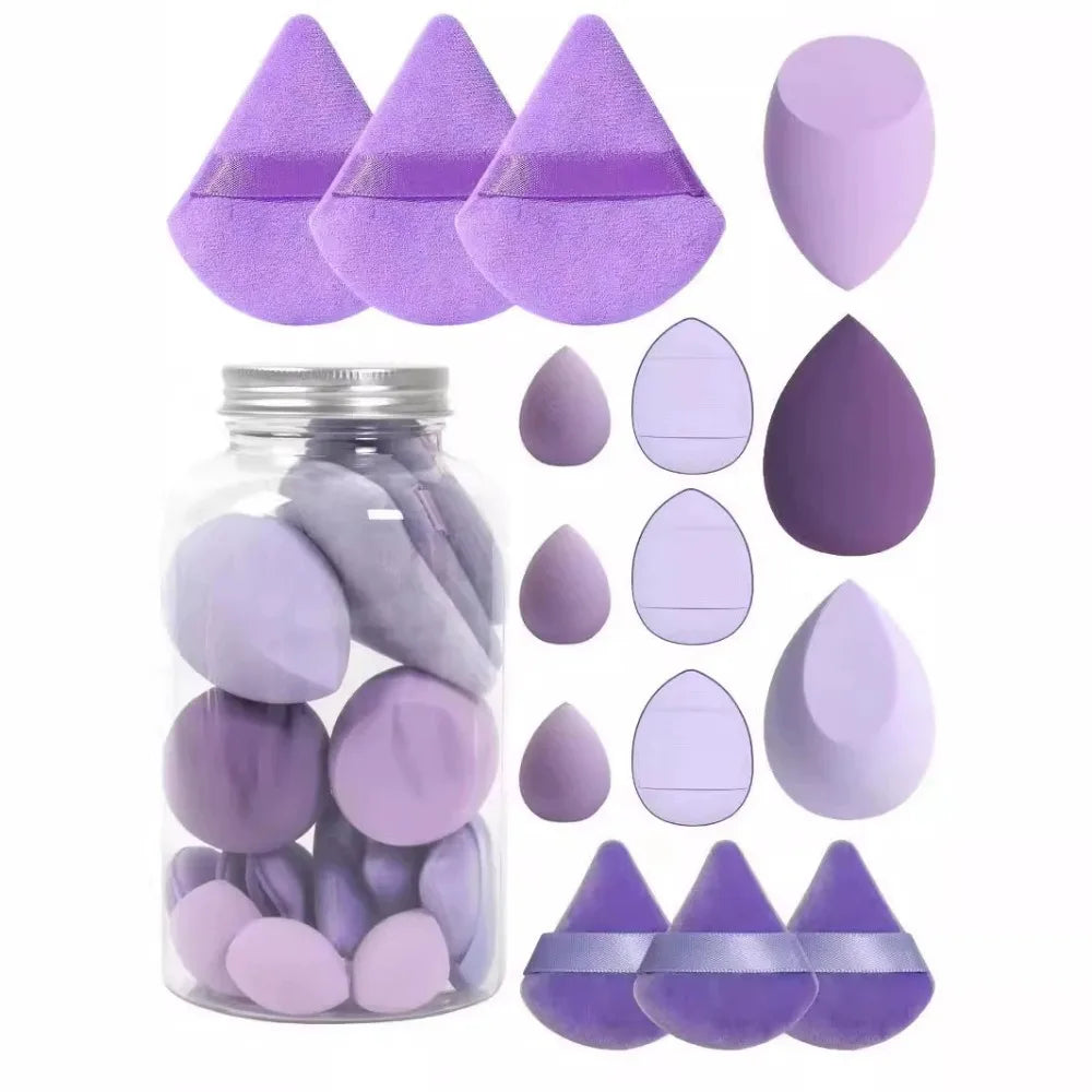 12/15Pcs Makeup Sponge Cosmetic Puff Foundation Sponges Blender Beauty Egg Powder Puffs Women Make Up Accessories Makeup Tools Beauty World Shop