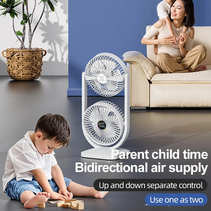 USB Charging Desktop Fan Portable Rotatable Desktop Electric Fan Suitable For Outdoor Picnic Student Dormitory Office Home Use Beauty World Shop