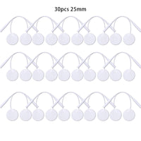 30pcs 25mm white