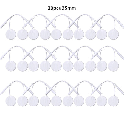 25mm Self-Adhesive Electrode Pads with Conductive Gel for EMS Electric Muscle Stimulator Pulse Massager Replacement Accessory Beauty World Shop