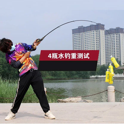 Telescopic Lure Rod 1.5M 1.8M 2.1M 2.4M Carbon Spinning Rod Baitcasting Fishing Pole 8g-25g Wooden Handle Casting Fishing Tackle Beauty Trend Shop