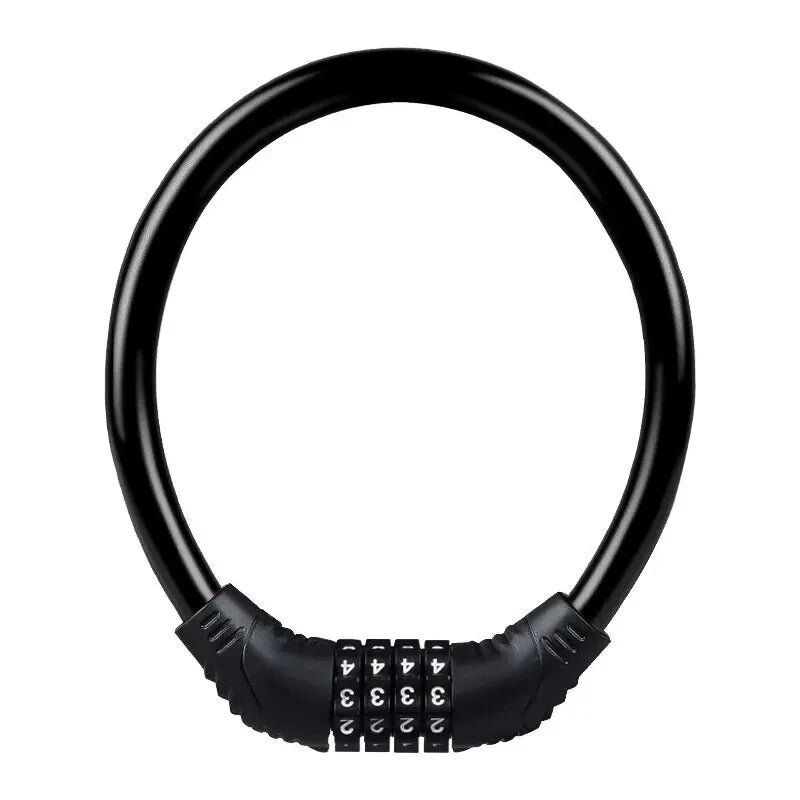 Bike Lock Mountain Bike Portable Security 4-digit Code Bike Lock for Bicycle Motorcycle Scooter Beauty World Shop