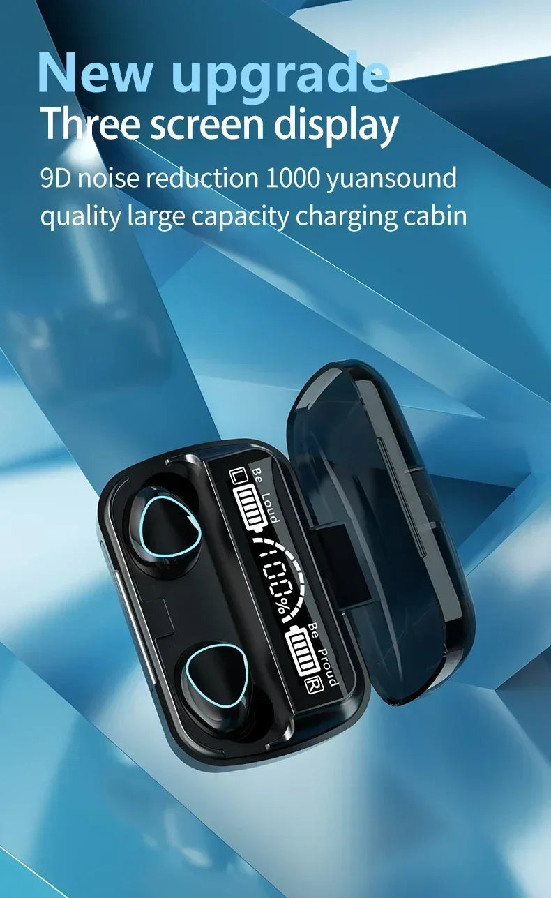 Original M10 Headphones Bluetooth Wireless Earpods Sports Stereo Noise Canceling Headphone Microphone Speaker Caixa De Som Gamer Beauty World Shop