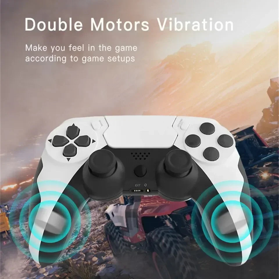 GAMINJA New Wireless Gamepad P48 with Six Axis Gyroscope Game Controller For PS4 PS3 Console Dual Vibration PC Joystick Beauty World Shop