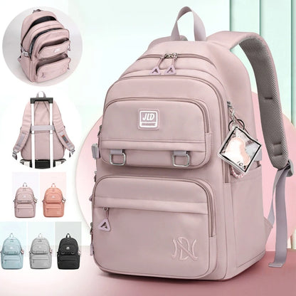 Girl School Bag Backpack Back Pack For Teenager Women Children Female Pink Schoolbag Primary High Bagpack Class Teens Child Kids Beauty World Shop