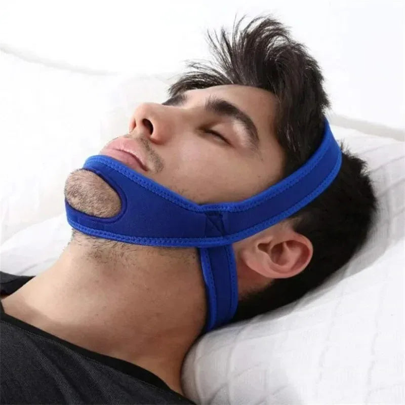 New Neoprene Anti Snore Stop Snoring Chin Strap Belt Anti Apnea Jaw Solution Sleep Support Apnea Belt Adjustable Sleep Care Tool Beauty World Shop