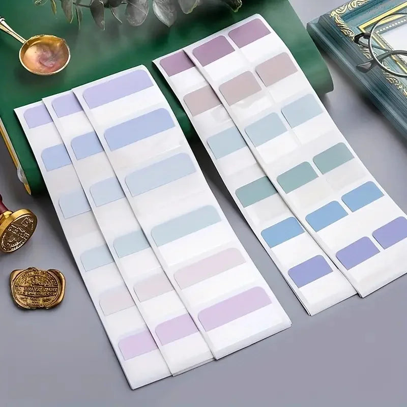 Morandi Colors Index Stickers, Light Color Index Notes, Transparent Writable Folder Sticky Notes Beauty World Shop