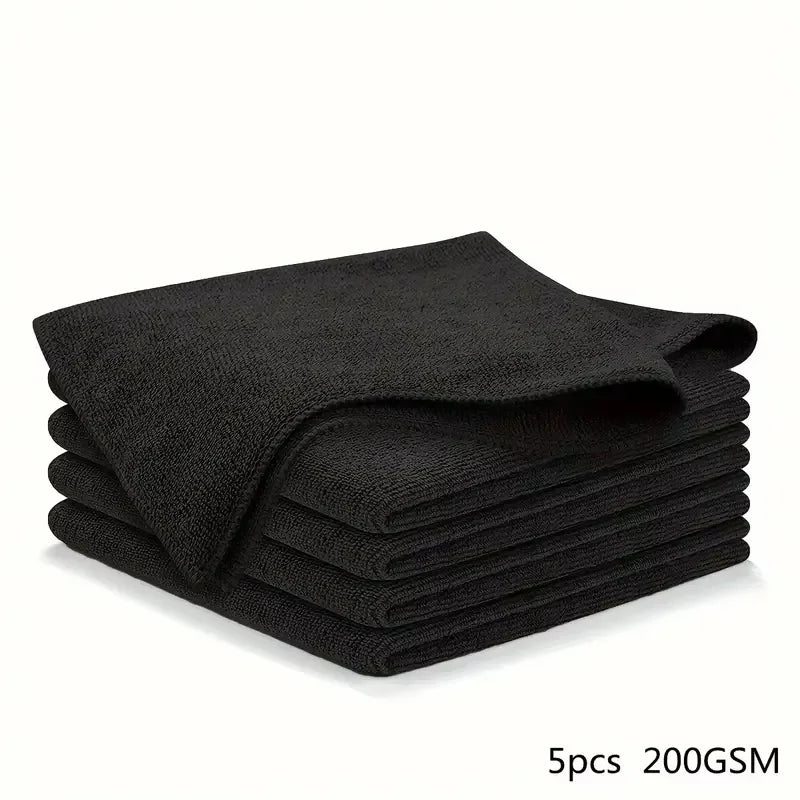 5/10/20pcs Kitchen Towel, Ultra-fine Fiber Light Gray Cleaning Cloth Set, Absorbent, Soft And Stain-removing Cloth Beauty World Shop
